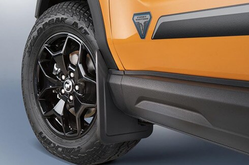 Discover Ford Bronco Accessories in PR, Splash Guards Molded, Black, Front, 2 Piece Set